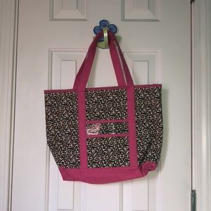 Cheetah print tote bag